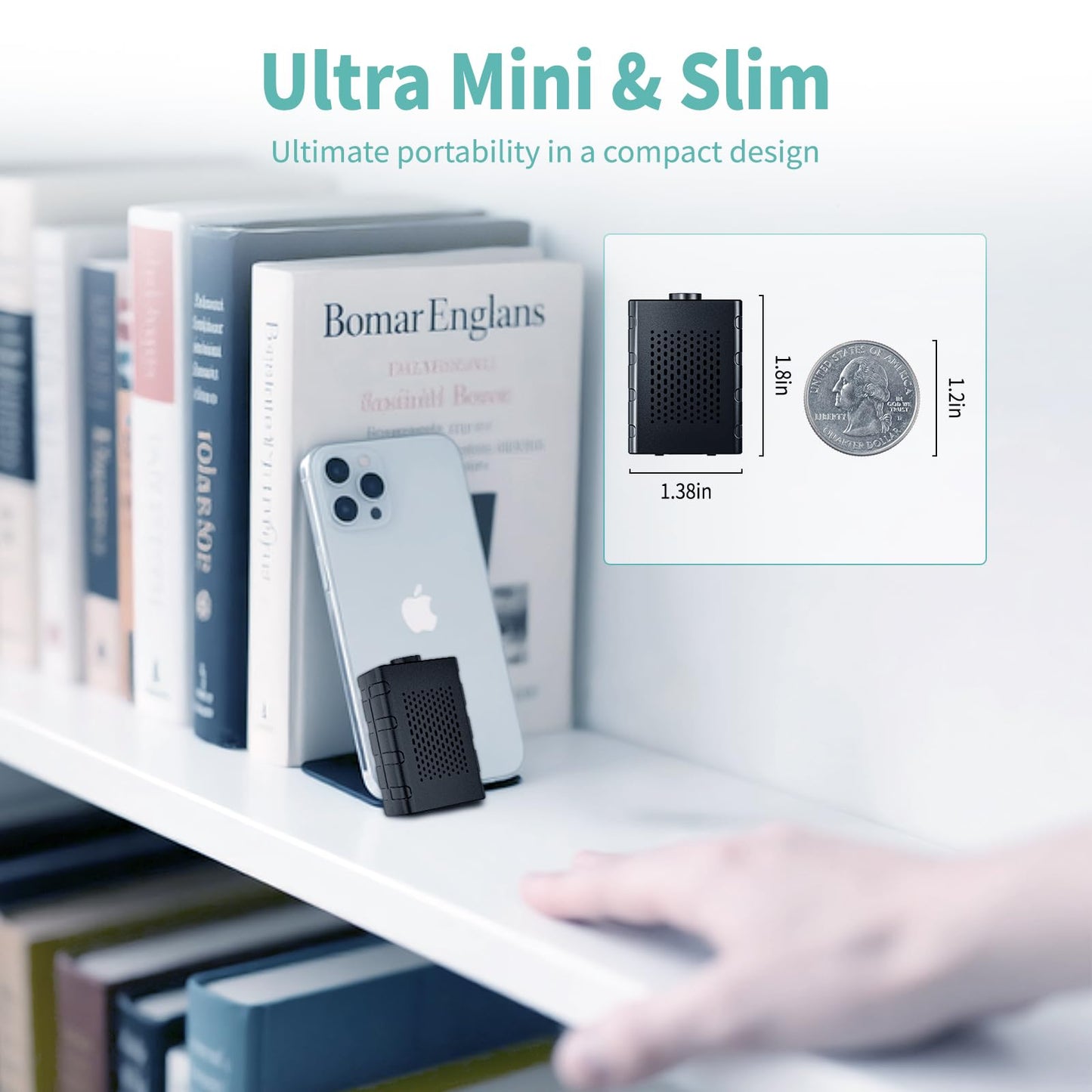 Mini Baby Camera Monitor, Nanny Cam for Home | Smart Indoor Security Camera with Free Cloud & SD Storage, WiFi or No WiFi Cam for Baby/Pet/Nanny Monitoring, Portable Design