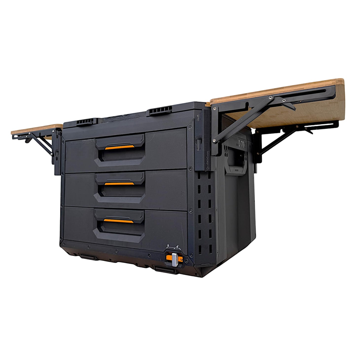 Quick Detaching/Folding Bamboo Table, Compatible with StackTech Toolbox