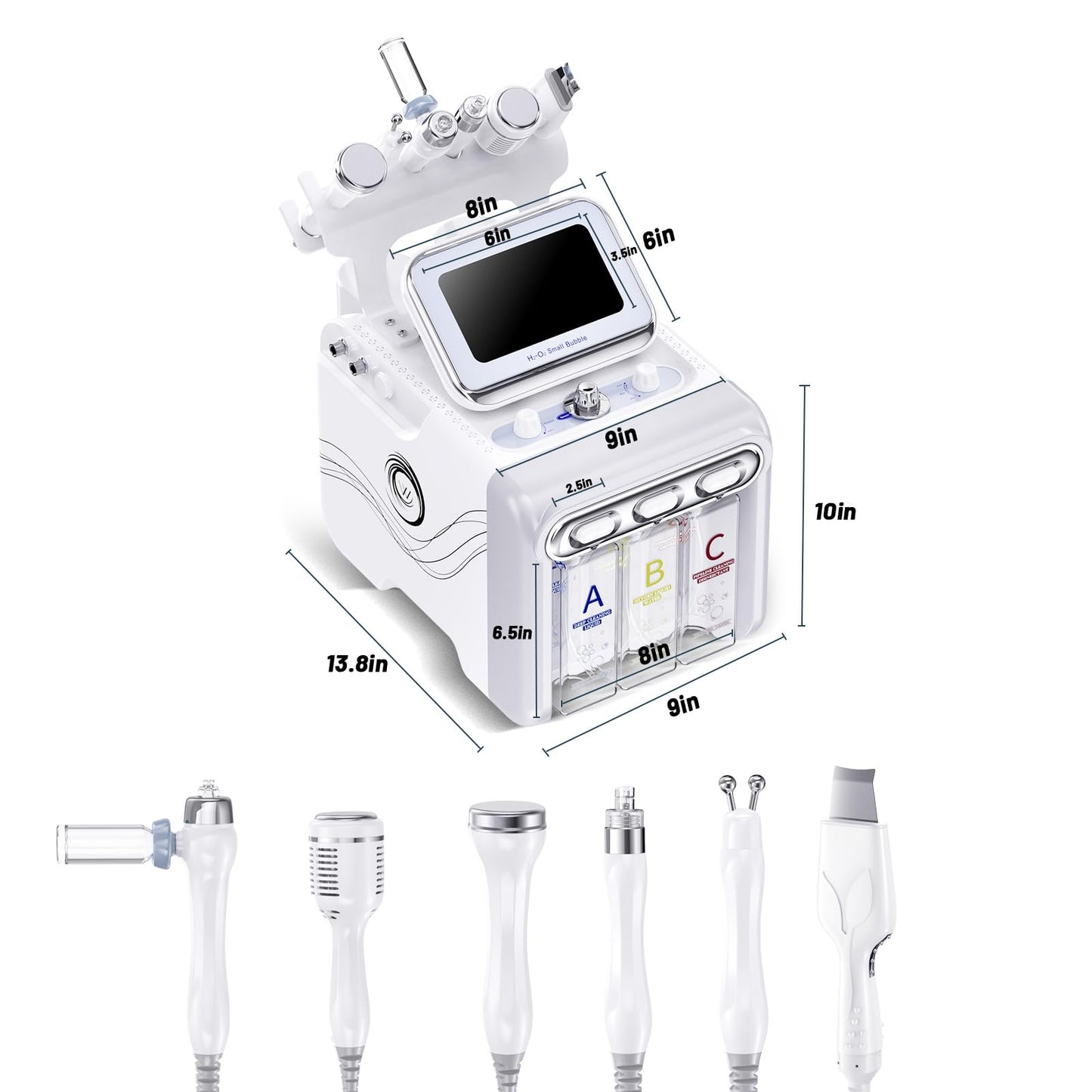 Hydrogen Oxygen Machine Professional Hydrogen Oxygen Facial Machine Household Salon Skin Care Devices for Face Moisturizing