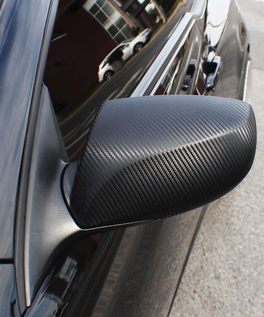 VViViD XPO Black Carbon Fiber Car Wrap Vinyl Roll Featuring Air Release Technology (75ft x 5ft)