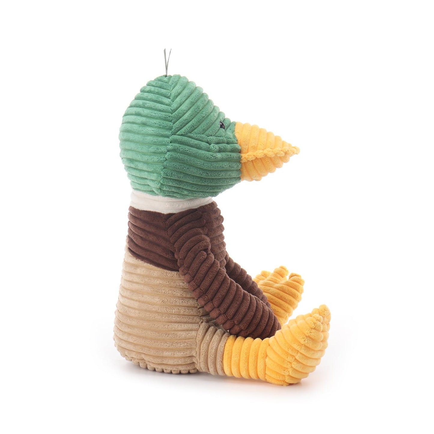 Apricot Lamb Corduroy Mallard Duck Stuffed Animals for Kids, Soft Cute Plush Toys for Baby Girl and Boy, 15.7 Inches