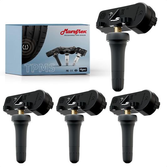 Marsflex TPMS Sensor 13598773 433MHZ Fit for Chevy GMC Cadillac Buick, Tire Sensors for Chevrolet Malibu Silverado Impala Cruze Regal Lacrosse, Tire Pressure Monitoring Sensor Replaces# 13516165 4PCS