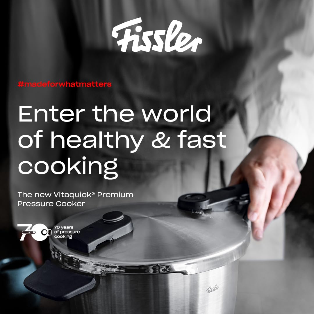 Fissler Vitaquick Premium Pressure Cooker, 6.3 Quart