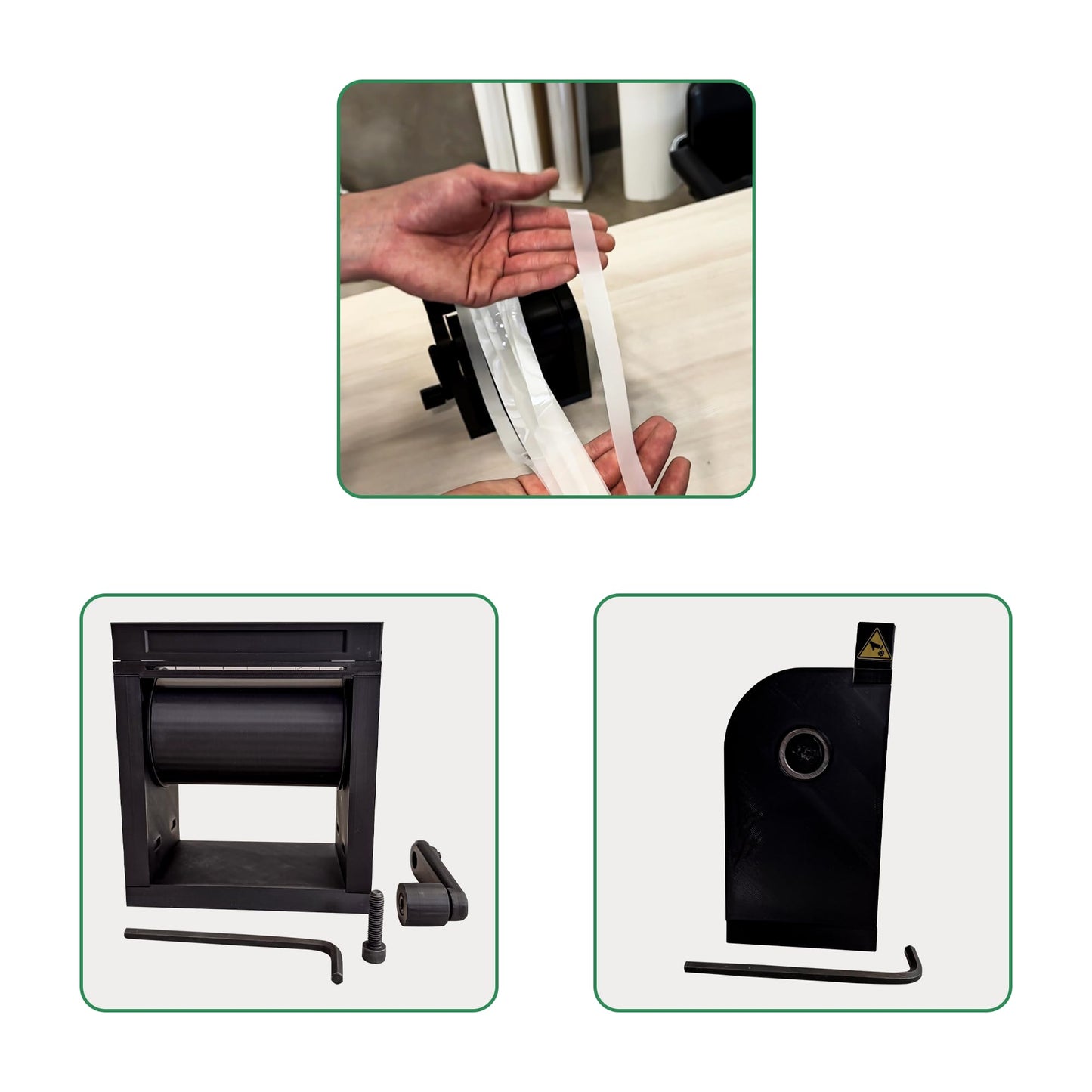 PPF Strip Cutter, Car Door Edge Protector Manual Hand Crank Tool Kit, Zero Waste Film Trimmer for 1.2cm Vinyl PPF Cutter