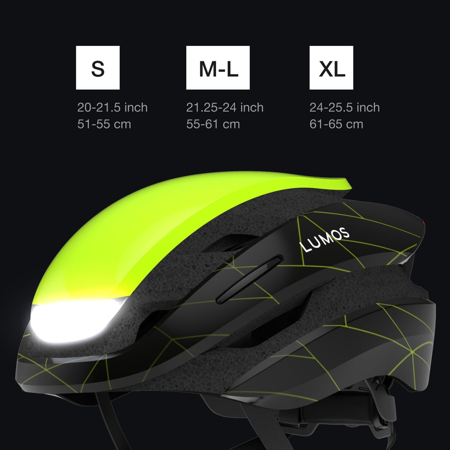 Lumos Ultra Smart Bike Helmet | Customizable Front and Back LED Lights with Turn Signals | Road Bicycle Helmets for Adults, Men, Women