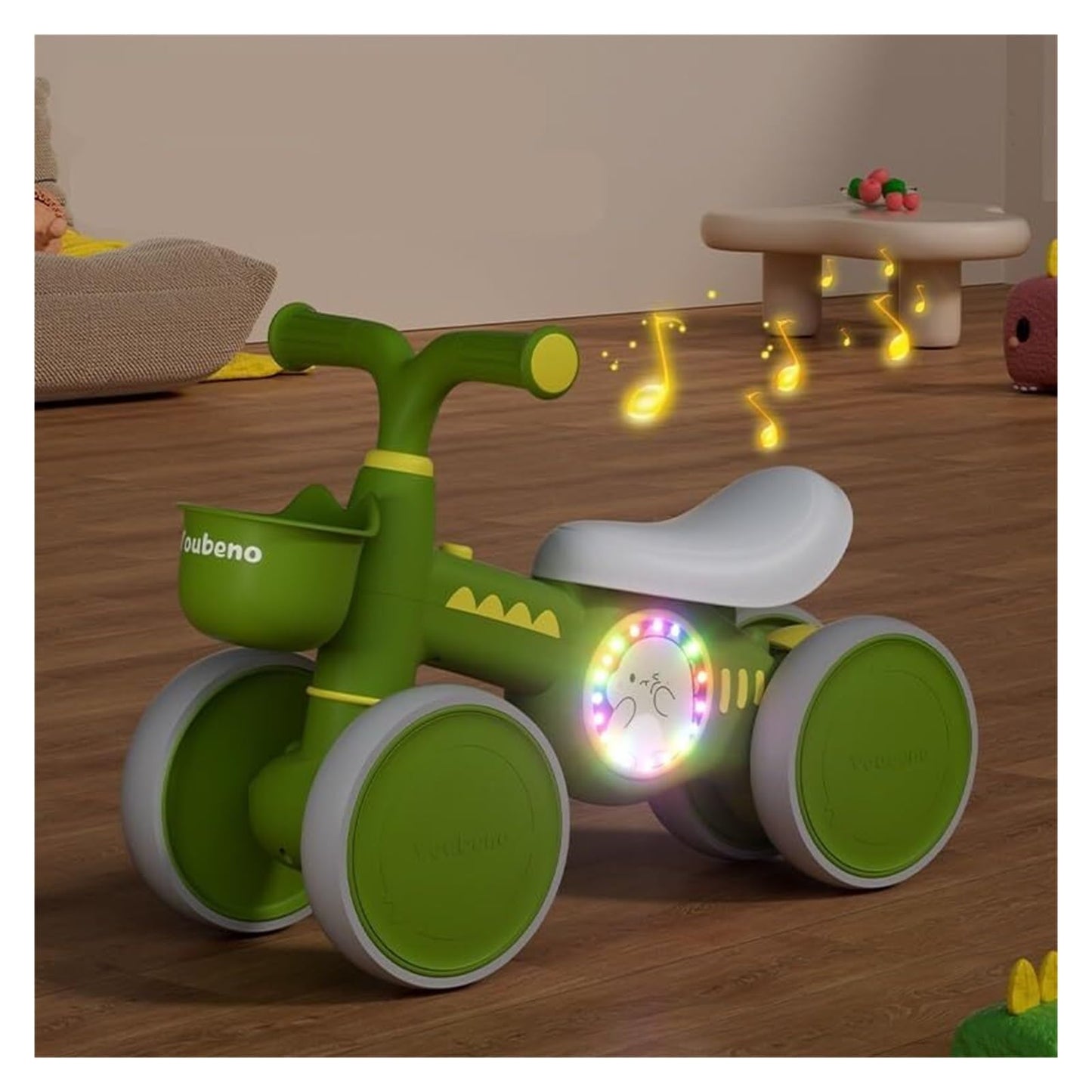 Twist car Ride on Toys Baby Balance Bikes 4 Wheel Wiggle Car with Front Basket for 1-3 Years Old Boys Girls Gifts Ride on Toy(Pink)