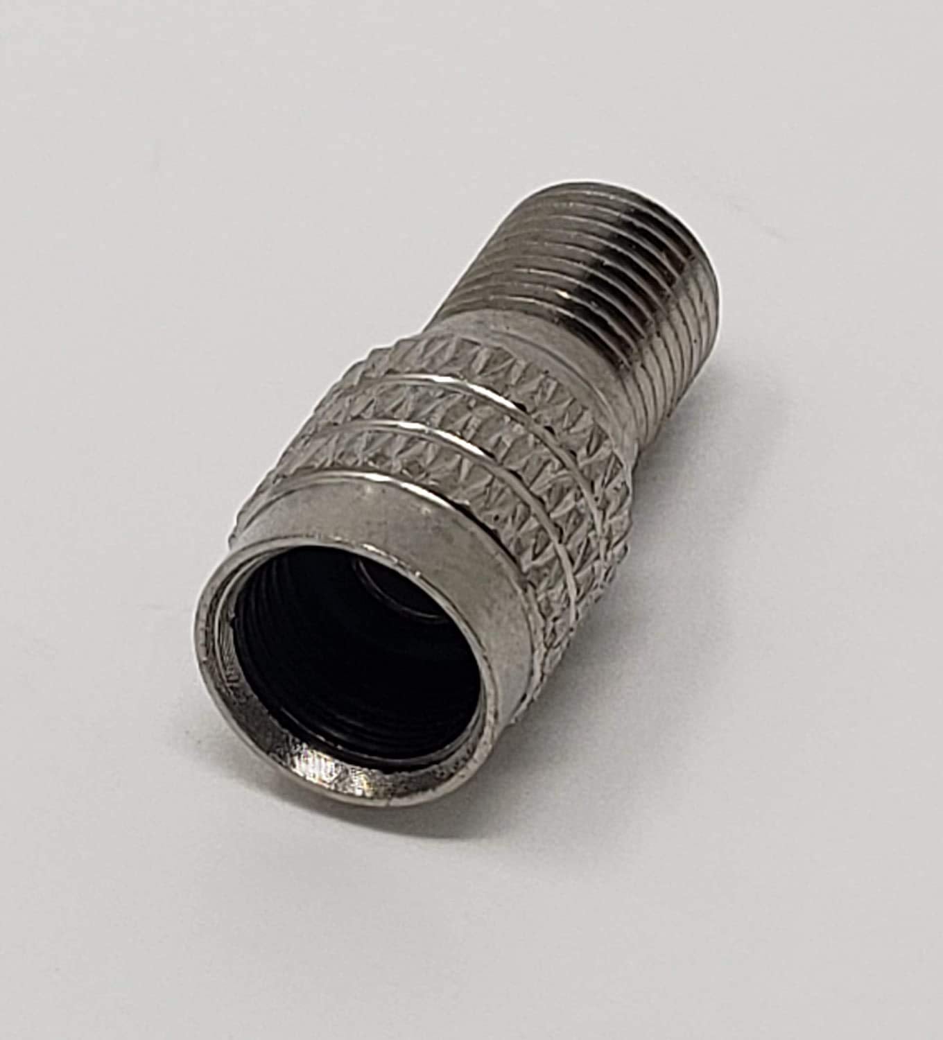 (Pack of 12) Muzzys Double Seal Flow Through Valve Stem Extension Tire Caps Inflate Thru for High Pressure Truck Car RV Semi Tires INFLATE Tires and Check Pressure Without Removing The CAPS! V2B DS-1