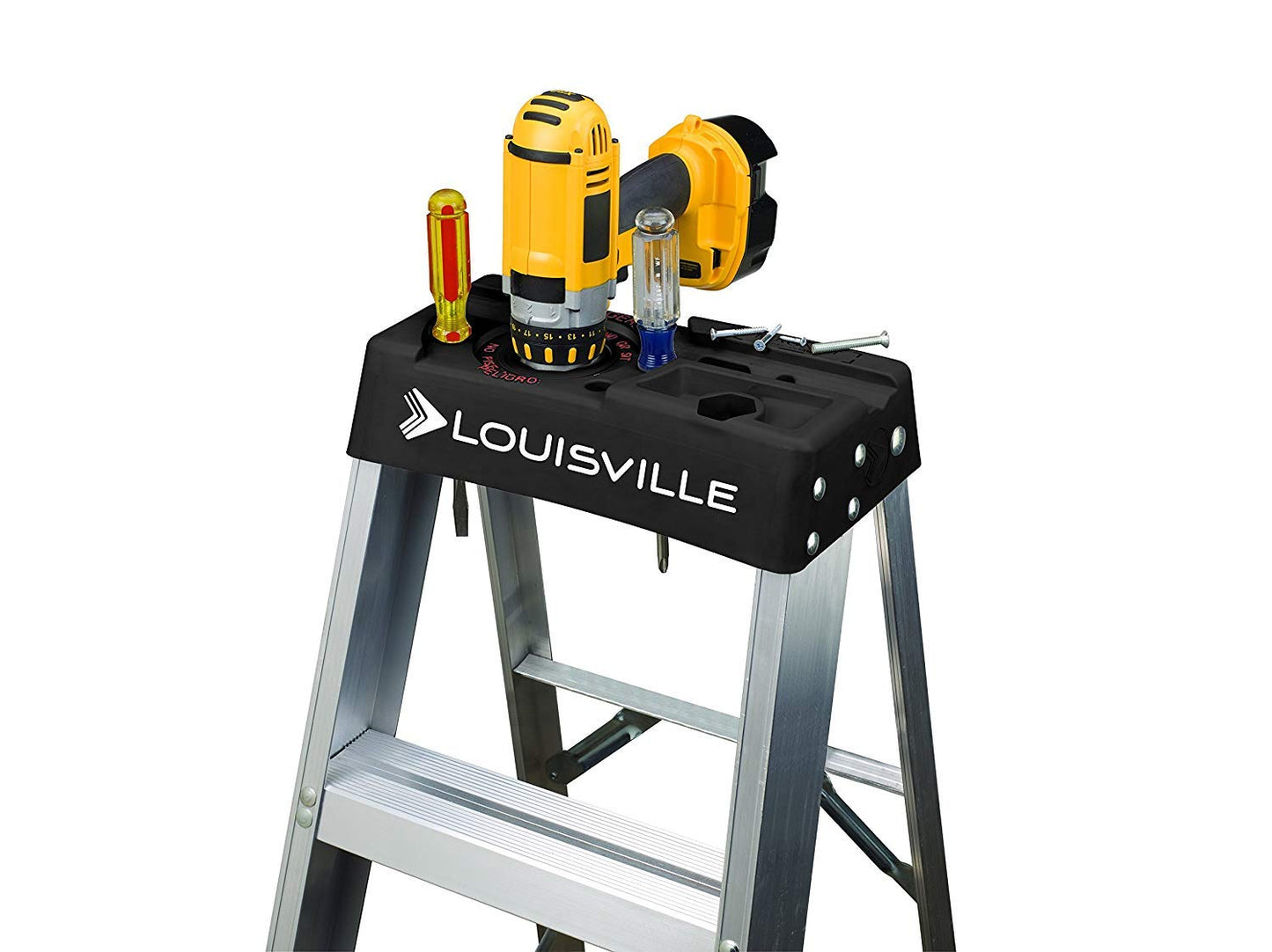 Louisville Ladder 8-Foot Aluminum Step Ladder, 300-Pound Load Capacity, Type IA, AS3008
