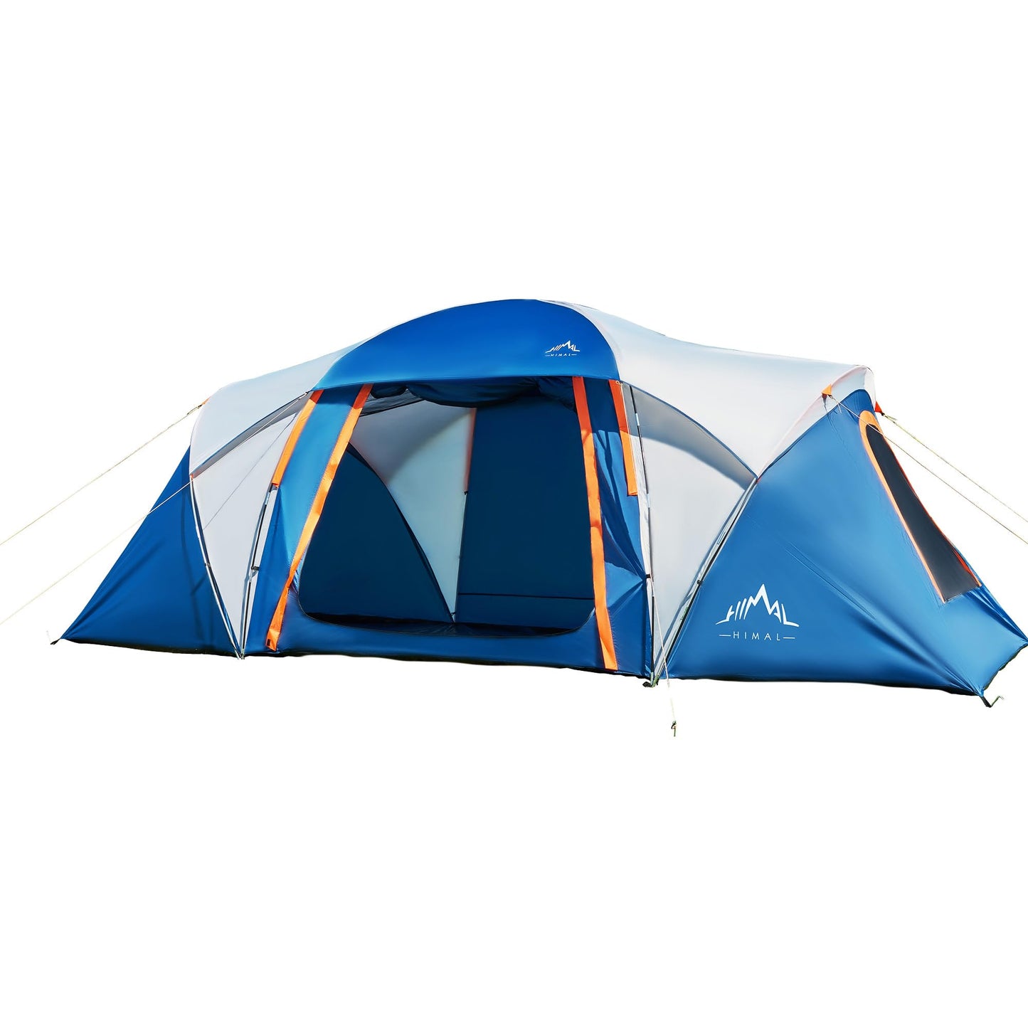 Tents for Camping, Waterproof 10 Person Family Tent with Double Layer & 4 Large Mesh Windows, Weather Resistant Easy Setup 2 Room Big Tent for Music Festival, Parties, 18 X 9 X 6.8Ft