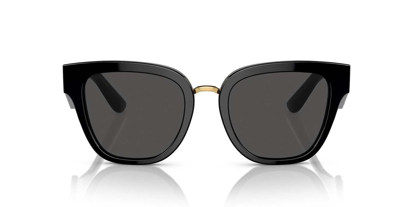 Dolce & Gabbana DG4437-501/87 Sunglasses BLACK w/DARK GREY 51mm