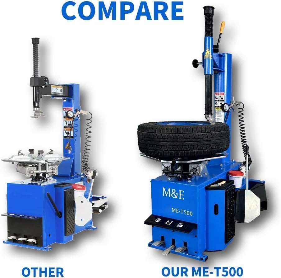 KATOOL ME 2.0 HP Tire Changer Machine Tire Changer Inside Clamp 14"-24" Wheel Changers Tire Repair Machine for Shop and Home Garage (24")