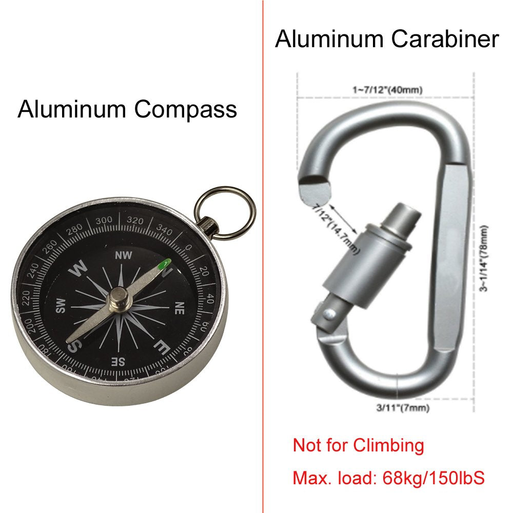 Outdoor Survival Kit 7 in 1,Mini Emergency Survival Gear Small Camping Equipment Pocket Tool Gadgets Stocking Stuffers Ideal for Boys Kids Hiking