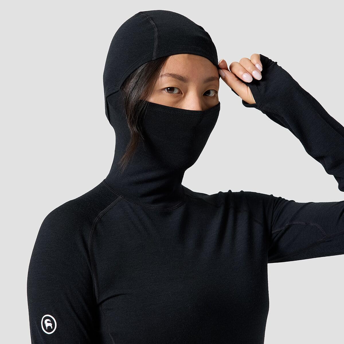 Backcountry Cedars RWS Merino Lt-Wt Baselayer Balaclava Top - Women's, Black, XL