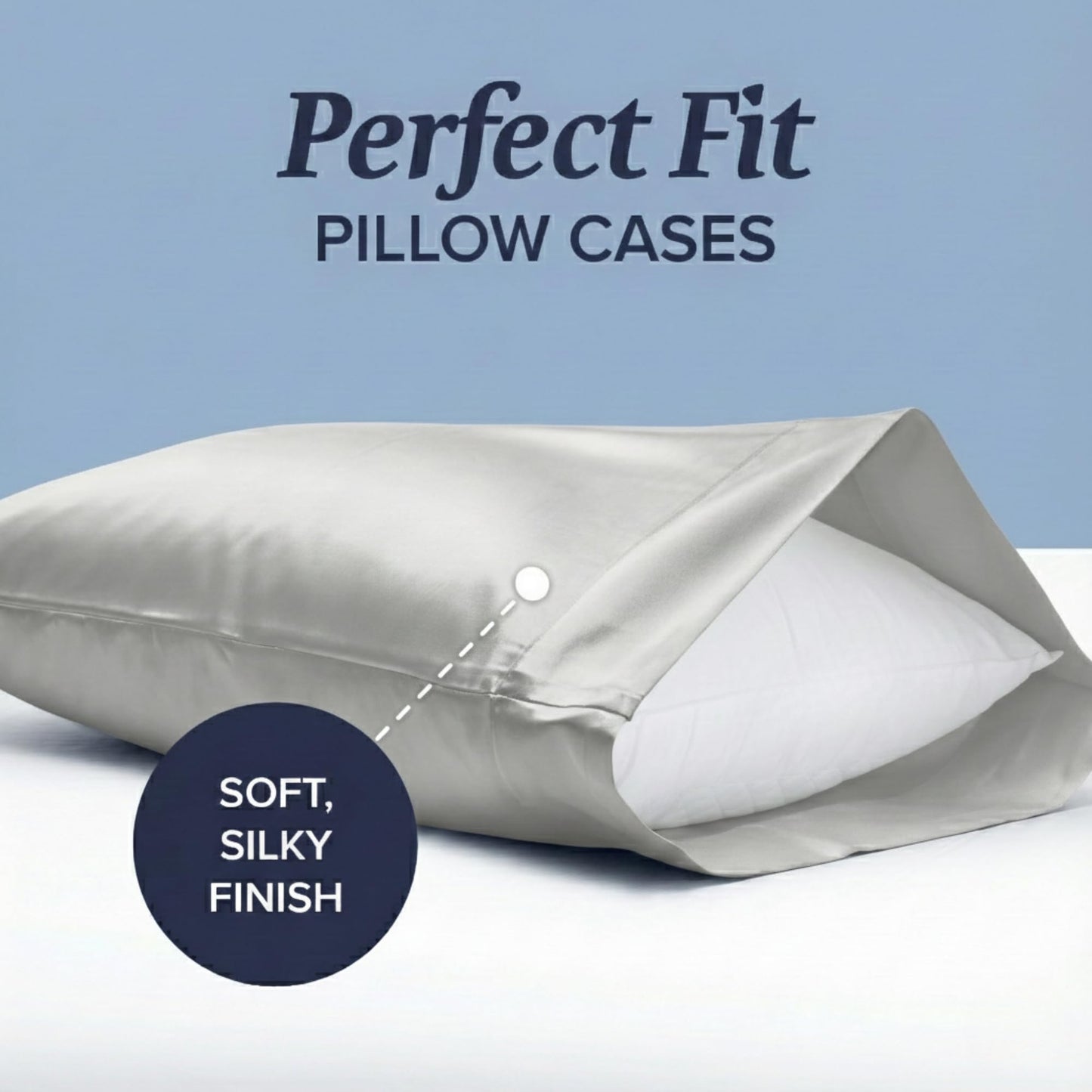 Beckham Hotel Collection Down Alternative Pillows & Cotton Sheets 4 Piece Set, 16" Deep Pocket, 2 Open End Pillowcases, Queen, Gray