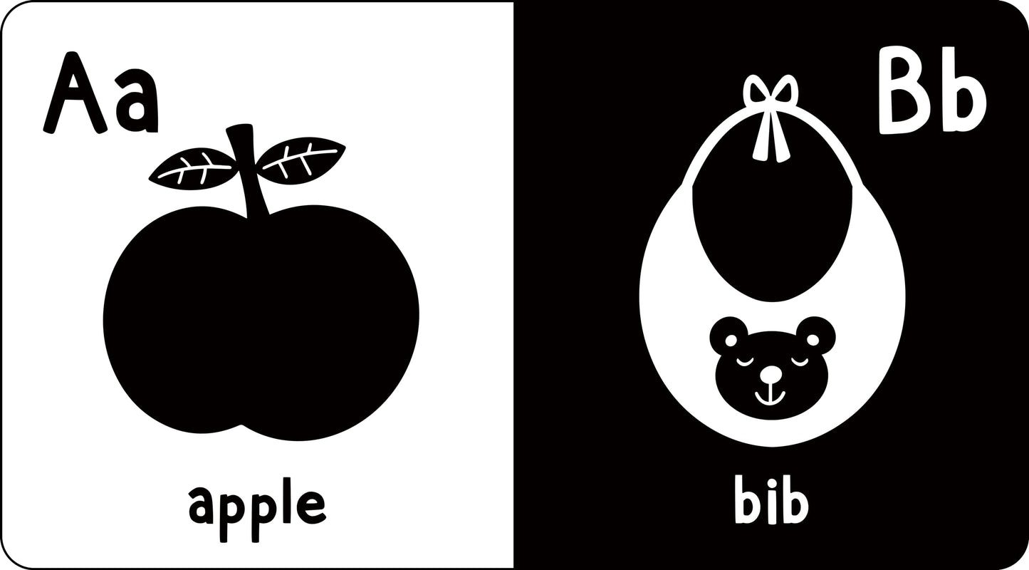 My Little Black and White Board Book Library - Set of 5 High Contrast Board Books (What Does Baby See?)