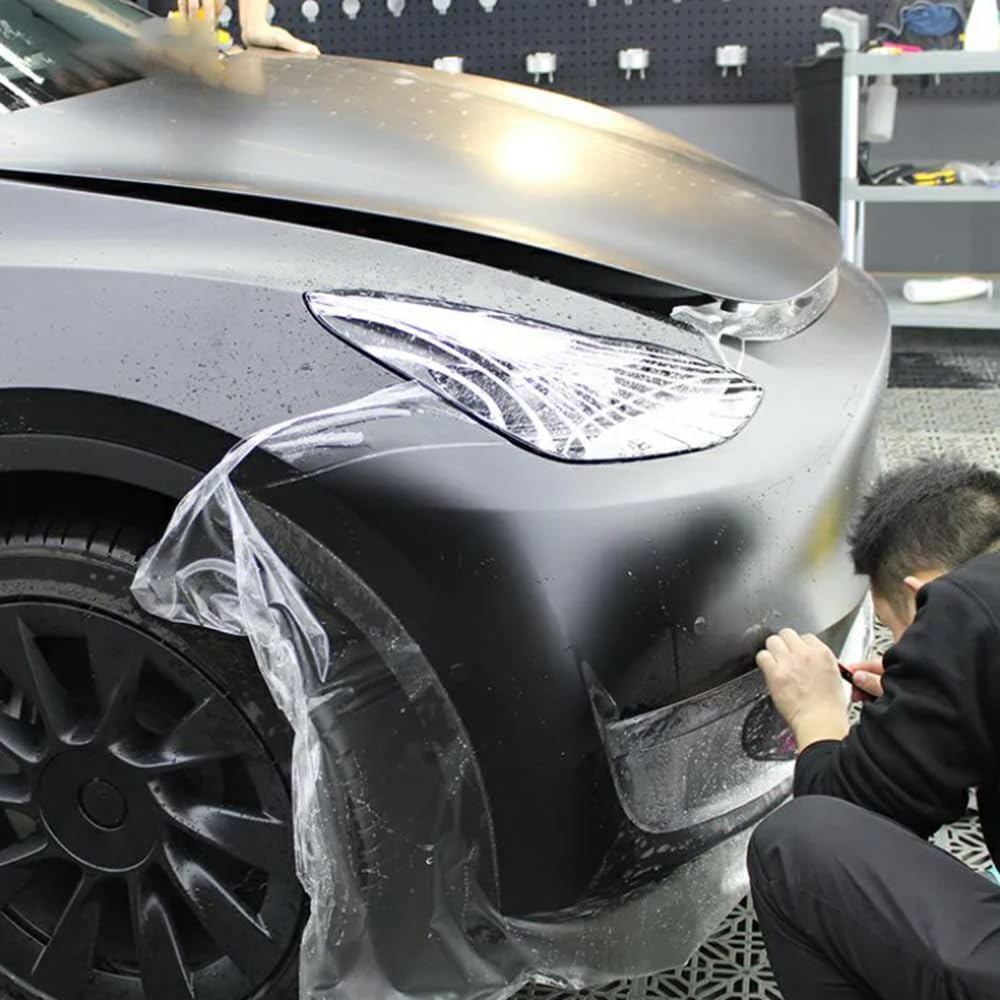HOHOFILM Clear Satin Finish PPF TPU Self Healing Paint Protection Film Car Wraps Anti-Scratch (5ftx9.8ft)