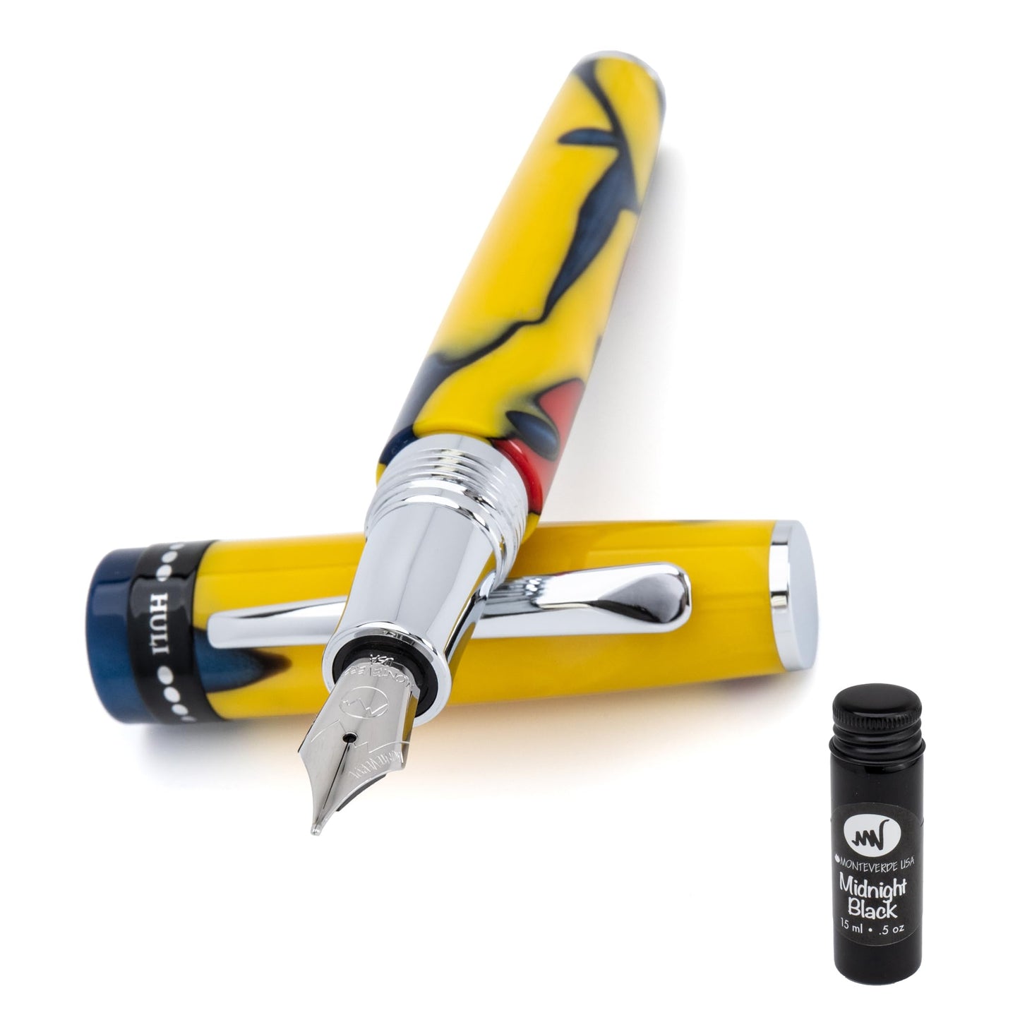 Monteverde USA People of the World Huli Fountain Pen – Extra Fine Nib with 15ml Ink Bottle – Luxury Writing Instrument Celebrating Global Culture & Collectible Craftsmanship