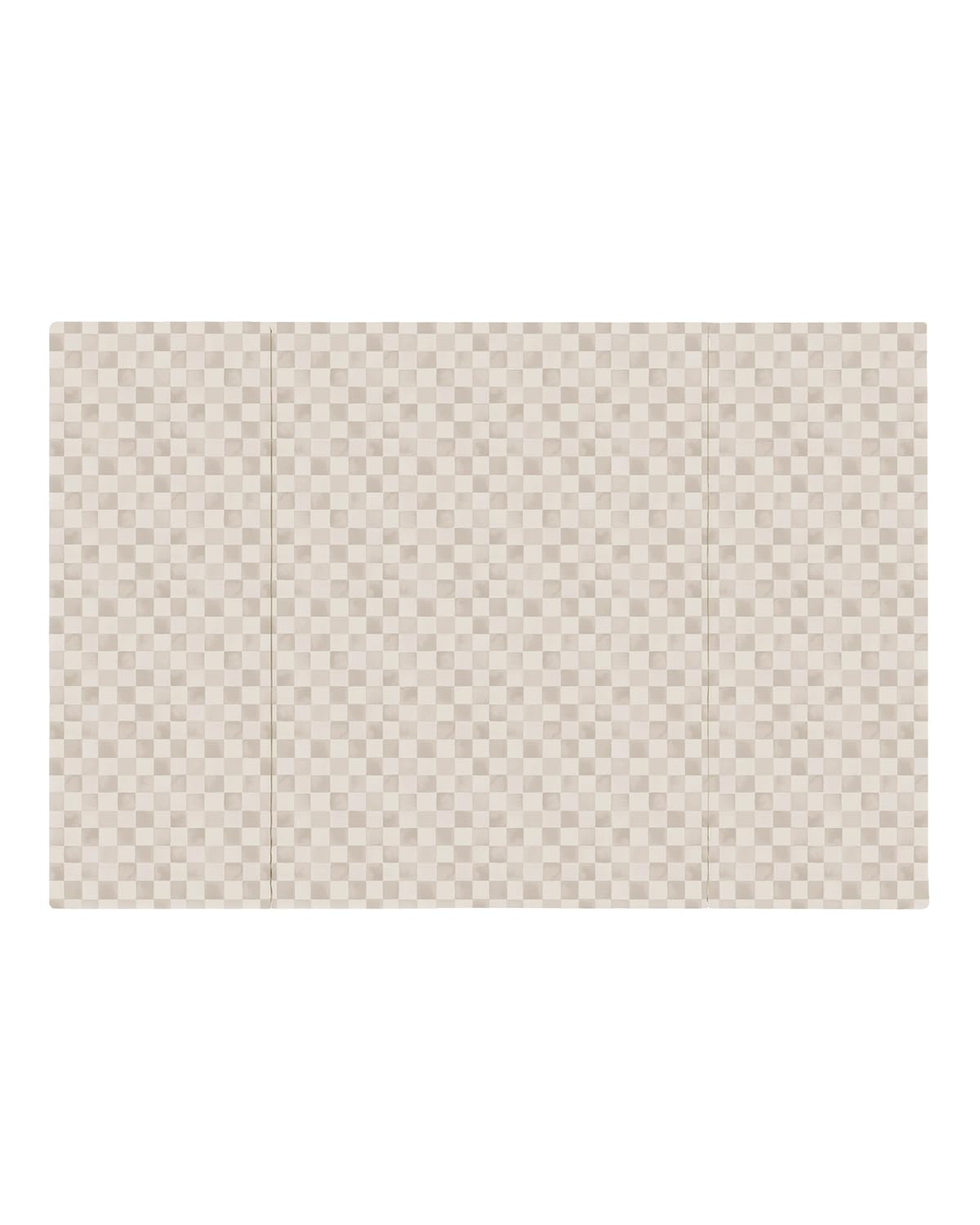 House of Noa Foldable Baby Tumbling Mat – Padded Baby Play Mat for Floor | Memory FoamnMat for Baby | Foldable Kids Play Mat Durable, Stylish, and Cushioned Design | 4'x6' | Checker Almond