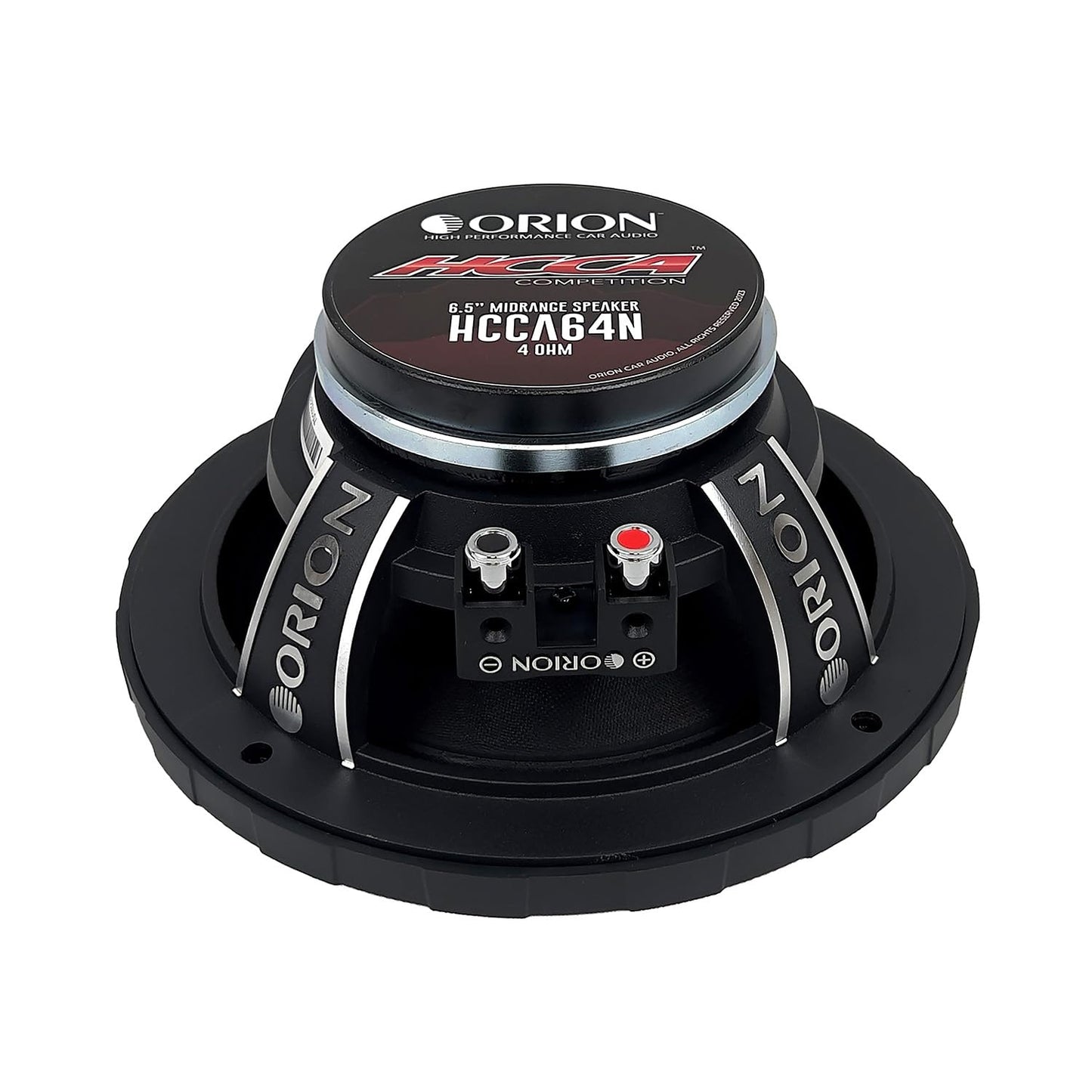 ORION HCCA64N HCCA Series 6.5” Ultra Efficient Neodymium Midrange Loudspeaker, 1400W Max Power, 350W RMS, 4 Ohm, 1.5” Voice Coil - High Output Pro Car Audio Stereo, Premium Quality Speaker (Pair)