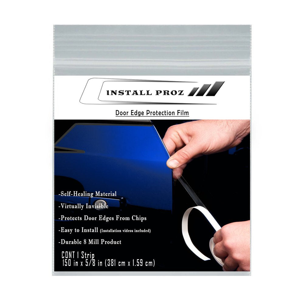 Install Proz Self-Healing Clear Paint Protection Bundle-Hood Strip, Door Edge, and Door Cup Protectors