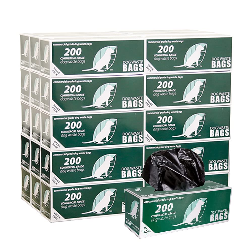 Zero Waste USA 6,000 Commercial Grade, non-branded, Dog Waste Station Refill Roll Bags - 40% Thicker competitor brands Roll Bags - Fits Any Dog Waste Station - 30 rolls of 200 bags