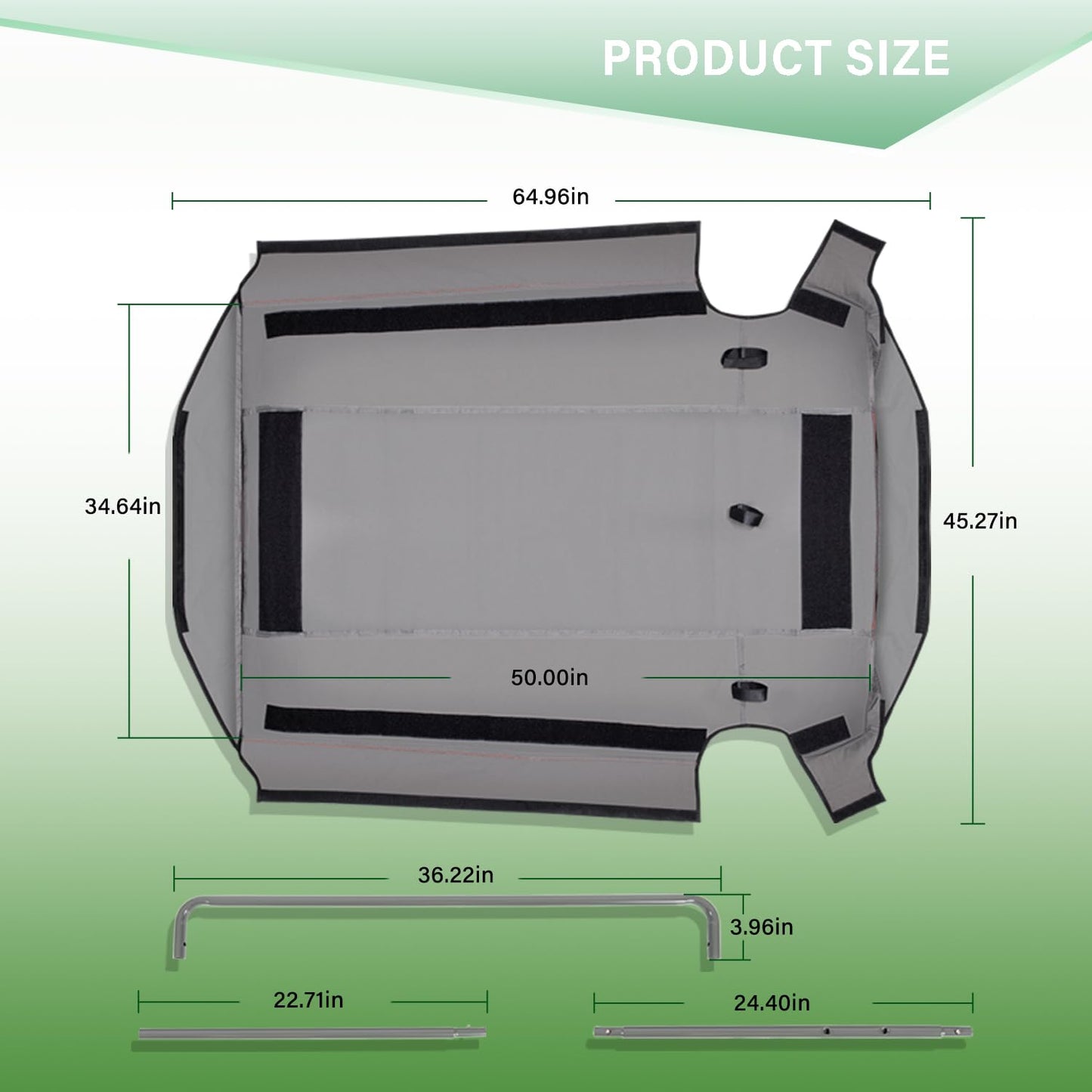 Bonbo Riding Mower Sun Shade Sun Canopy Fits for Husqvarna Zero Turn Mowers and Lawn Tractors with ROPS Bars