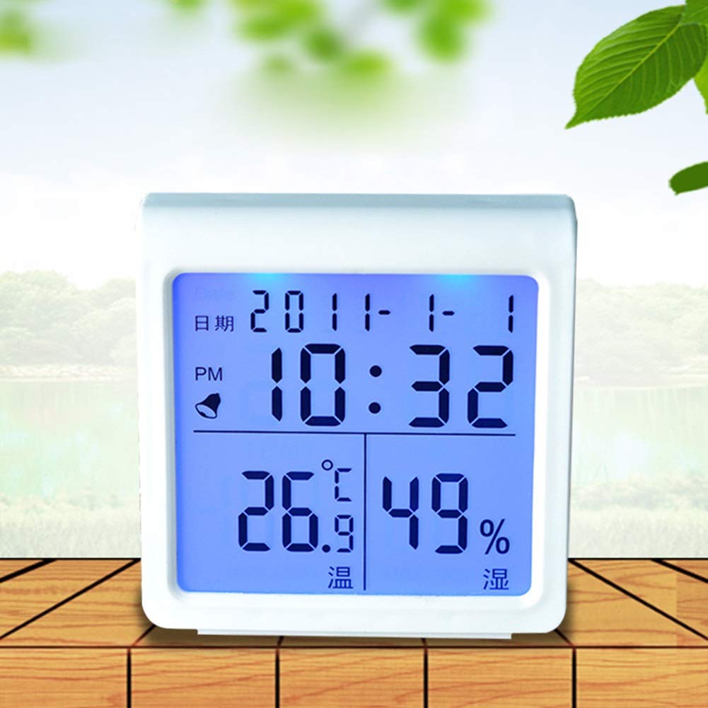 Hygrothermograph Thermometer Digital Multifunctional Gauge,High-Precision Digital Wet and Dry Temperature and Humidity Meter