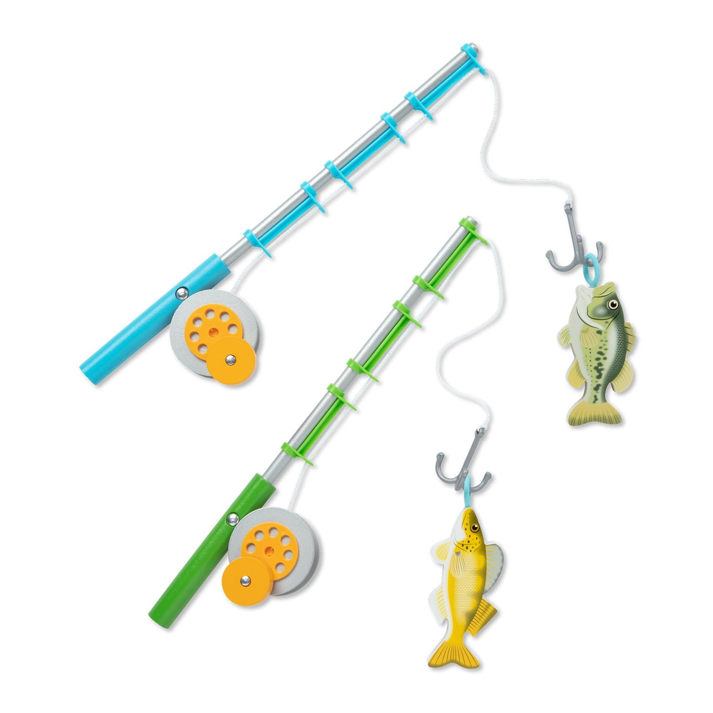Melissa & Doug Let’s Explore Fishing Play Set – 21 Pieces Toy Fishing Set for Toddlers and Kids, Pretend Play Toy, Learning Toys for Kids Ages 3+ - FSC-Certified - FSC Certified