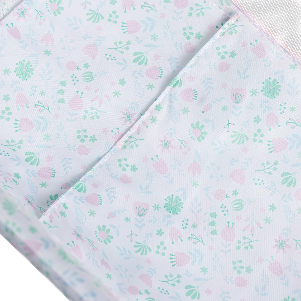 JC Toys - Berenguer Boutique | Travel Folding Crib - Playpen with Accessories | Pink Floral Collection | for Dolls up to 18" | Ages 3+