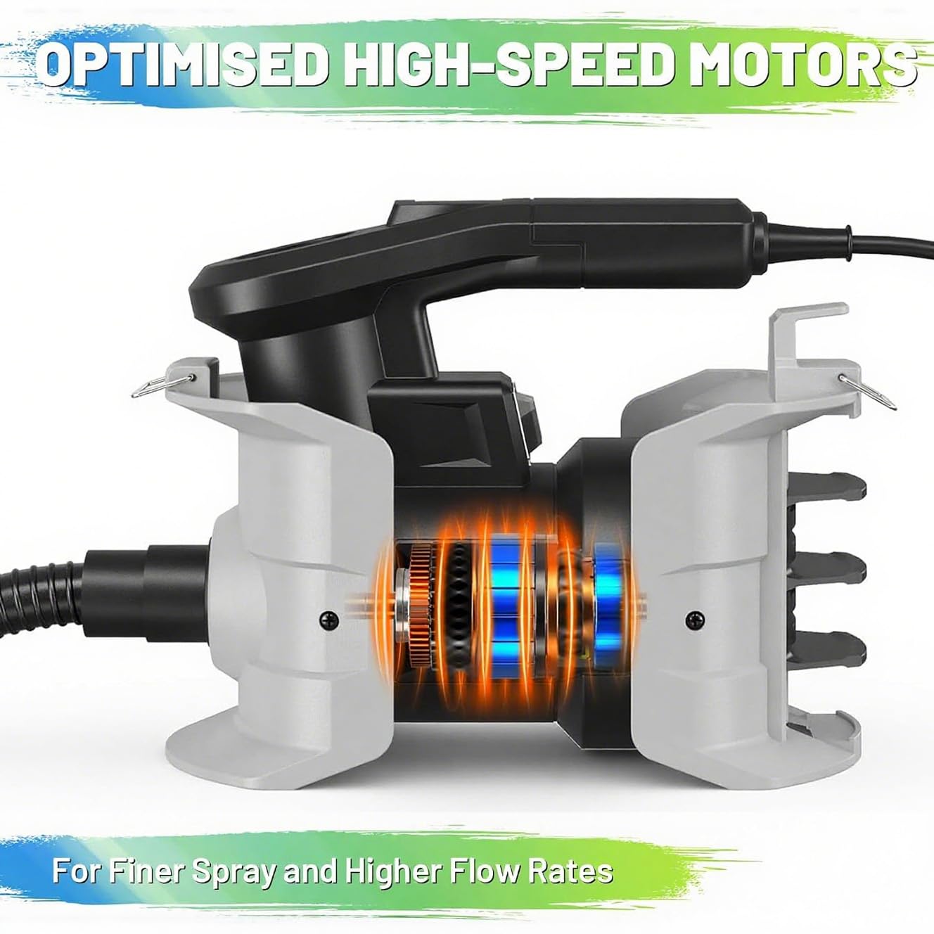 PHALANX 700W HVLP Paint Sprayer,150DIN-s High Power Electric Spray Paint,4 Nozzle Sizes & 3 Spray Patterns,Suitable for Indoor Walls, Furniture, Floors, Outdoor Wall Lights