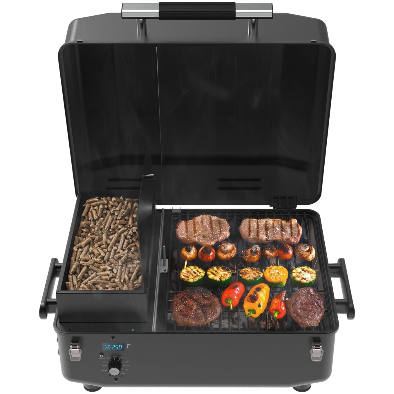 Z GRILLS Portable Pellet Grill Table Top BBQ Smoker with Digital Control, ZPG-200A