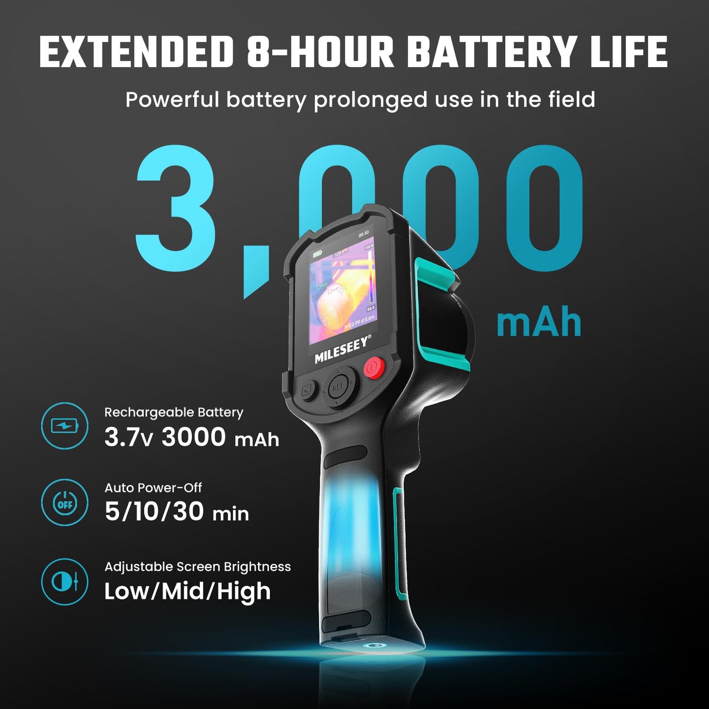 MILESEEY TR10 Thermal Imaging Camera,Super Resolution 192 x 192 Thermal Camera,25 Hz Refresh Rate, -4°F to 1022°F Handheld Infrared Imager,8-Hour Battery Life Infrared Camera