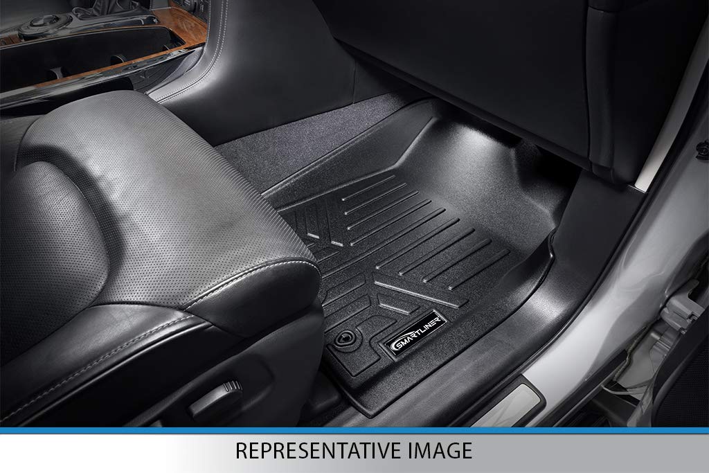 SMARTLINER Custom Fit Floor Mats 2 Rows and Cargo Liner Set Black Compatible with 2018-2022 Toyota Camry Hybrid Models Only