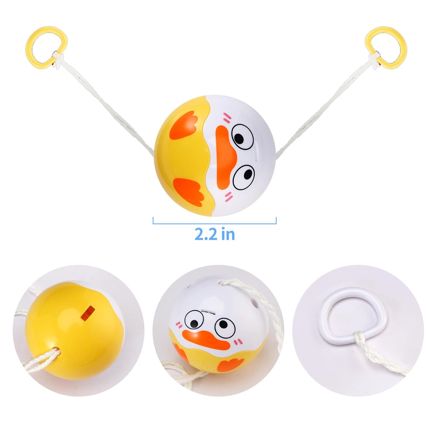 Zaleny Light Up Pulling Balls Spinning Toys Flying Whistle Balls for Kids Boys Girls Party Favors School Prizes Goodie Bag Fillers 20 Pcs