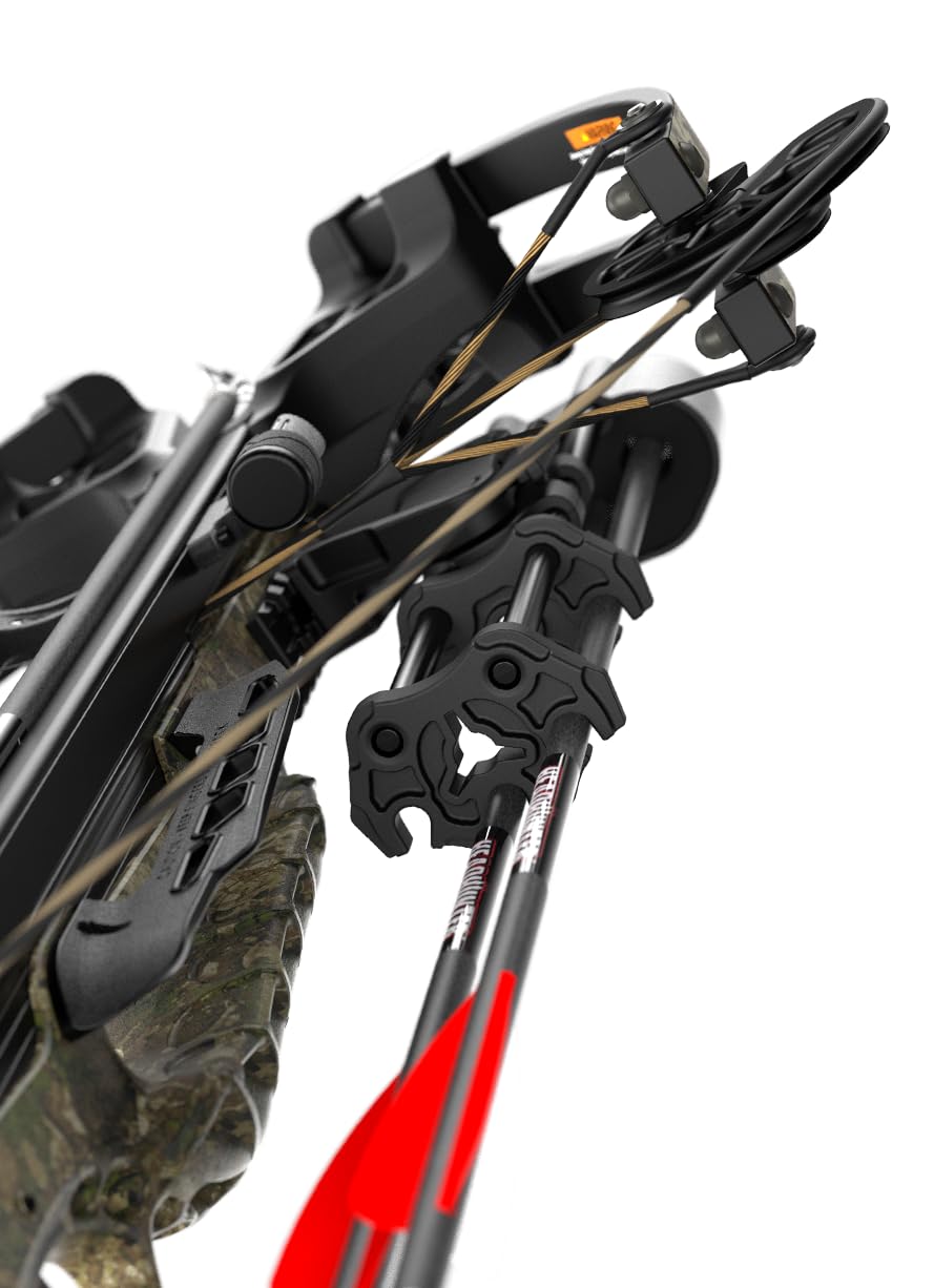 Barnett Expedition 385 Hunting Crossbow - Compact, Fast 385fps, Adjustable Butt Stock, Veil Camo, Triggertech Trigger, 4x32 Scope, Aluminum Flight Track, Headhunter Bolts, with CCD.