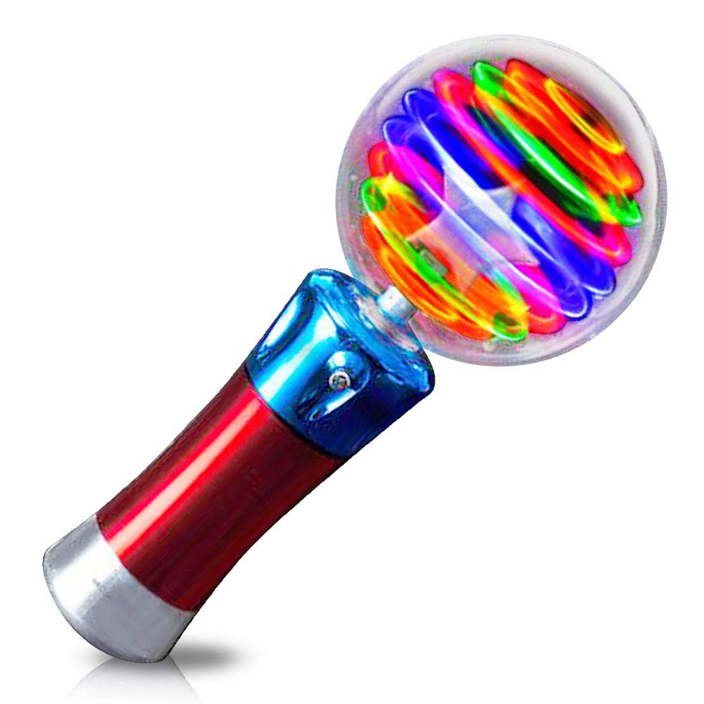 ArtCreativity Light Up Orbiter And Wand, Flashing LED Wands for Boys and Girls with Thrilling Colors, Batteries Included