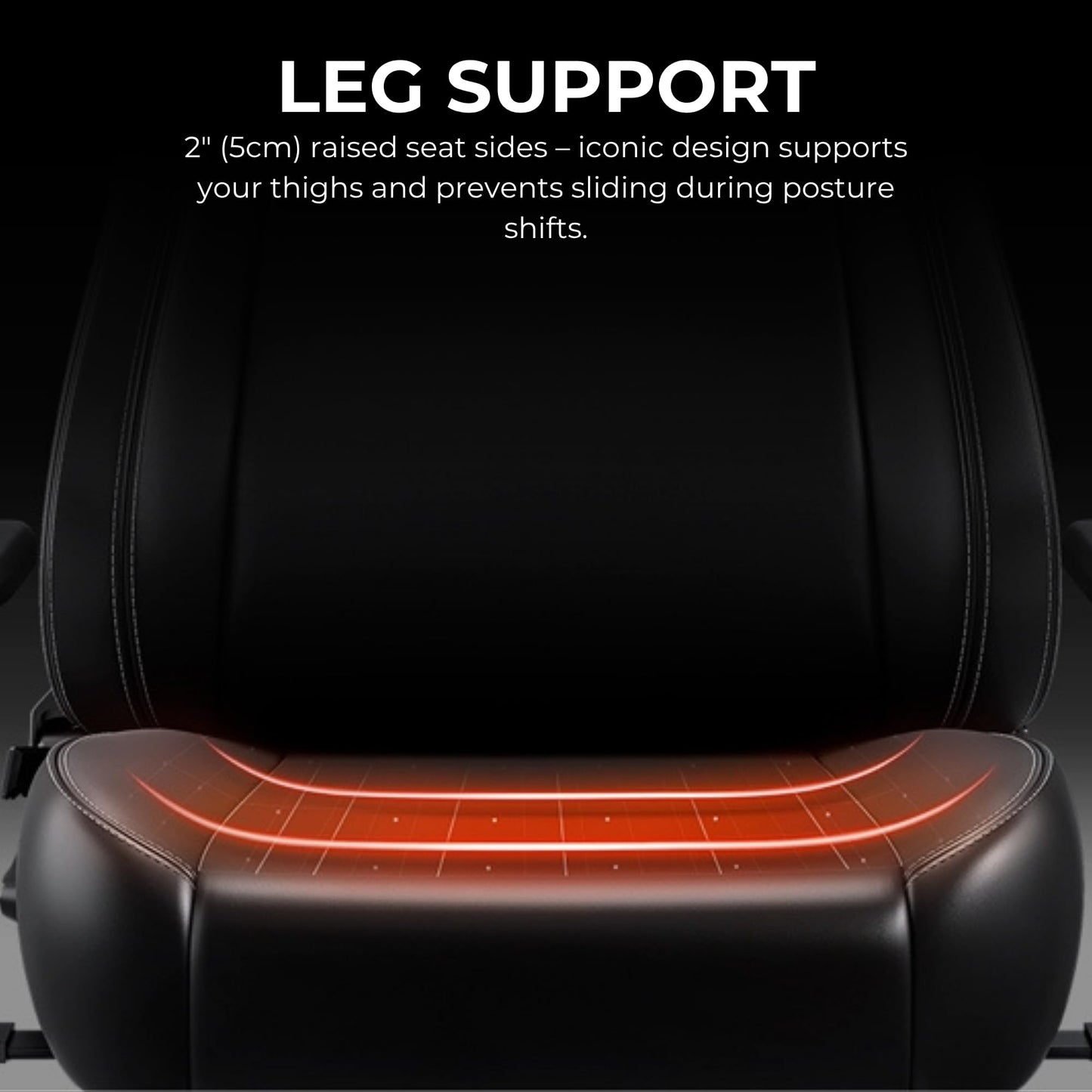 Anda Seat Novis Gaming Chair for Adults - Large Reclining Video Game Chairs, PVC Leather Ergonomic Office Chair, Heavy Duty Back Lumbar Support - Luxury Black Computer Chairs for Home & Work