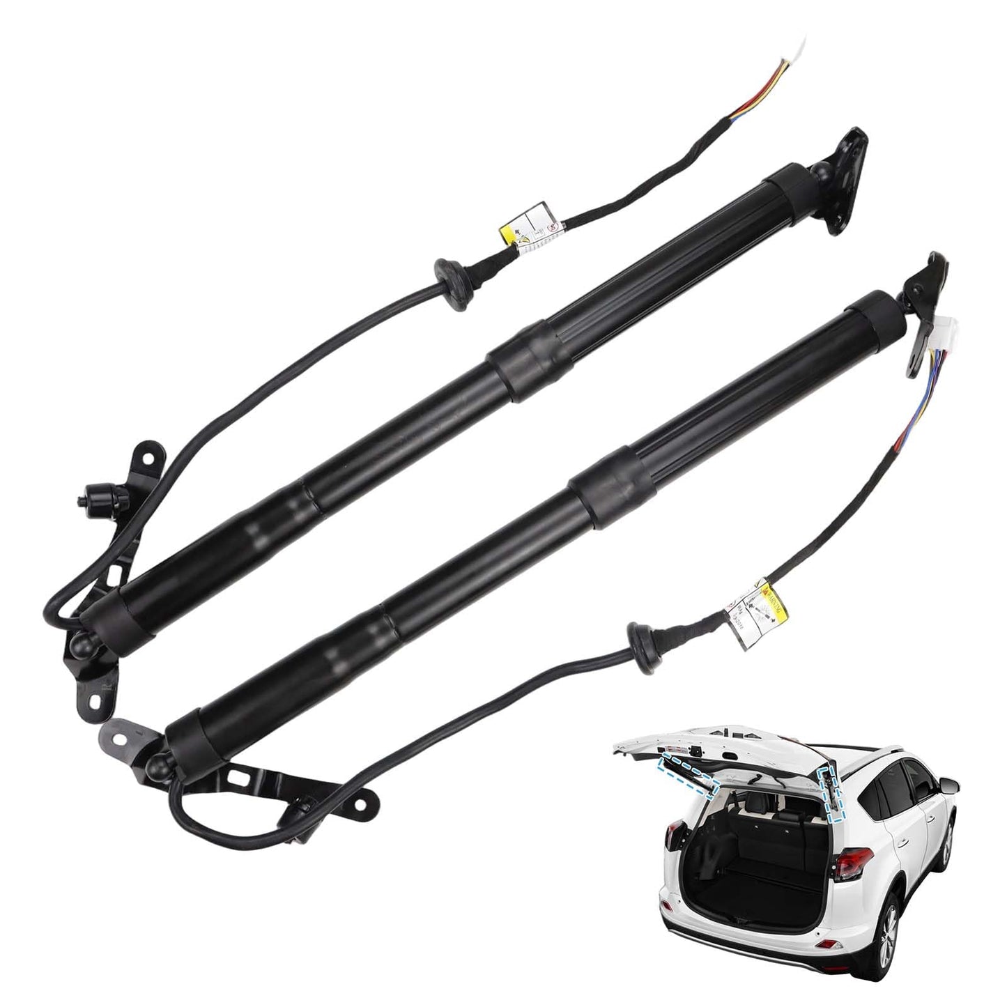 Left & Right Liftgate Actuator Compatible with Toyota 2013-2018 RAV4 Electric Rear Hatch Lift Struts Trunk Tailgate Power Shock Support Replaces 6892009010 6891009010