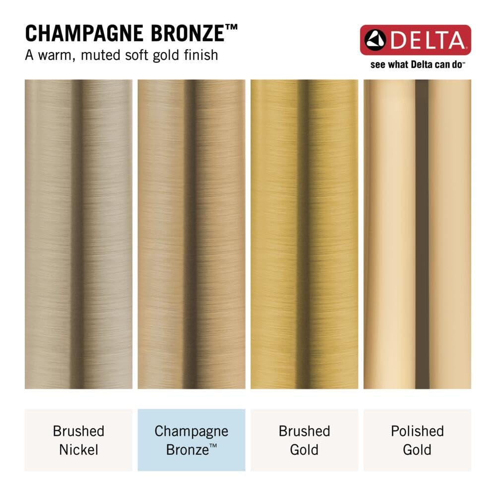 Delta Trinsic Pro Touchless Commercial Style Kitchen Faucet with Touch Technology, Gold Spring Kitchen Sink Faucet with Pull Down Sprayer, Champagne Bronze 9659TL-CZ-DST