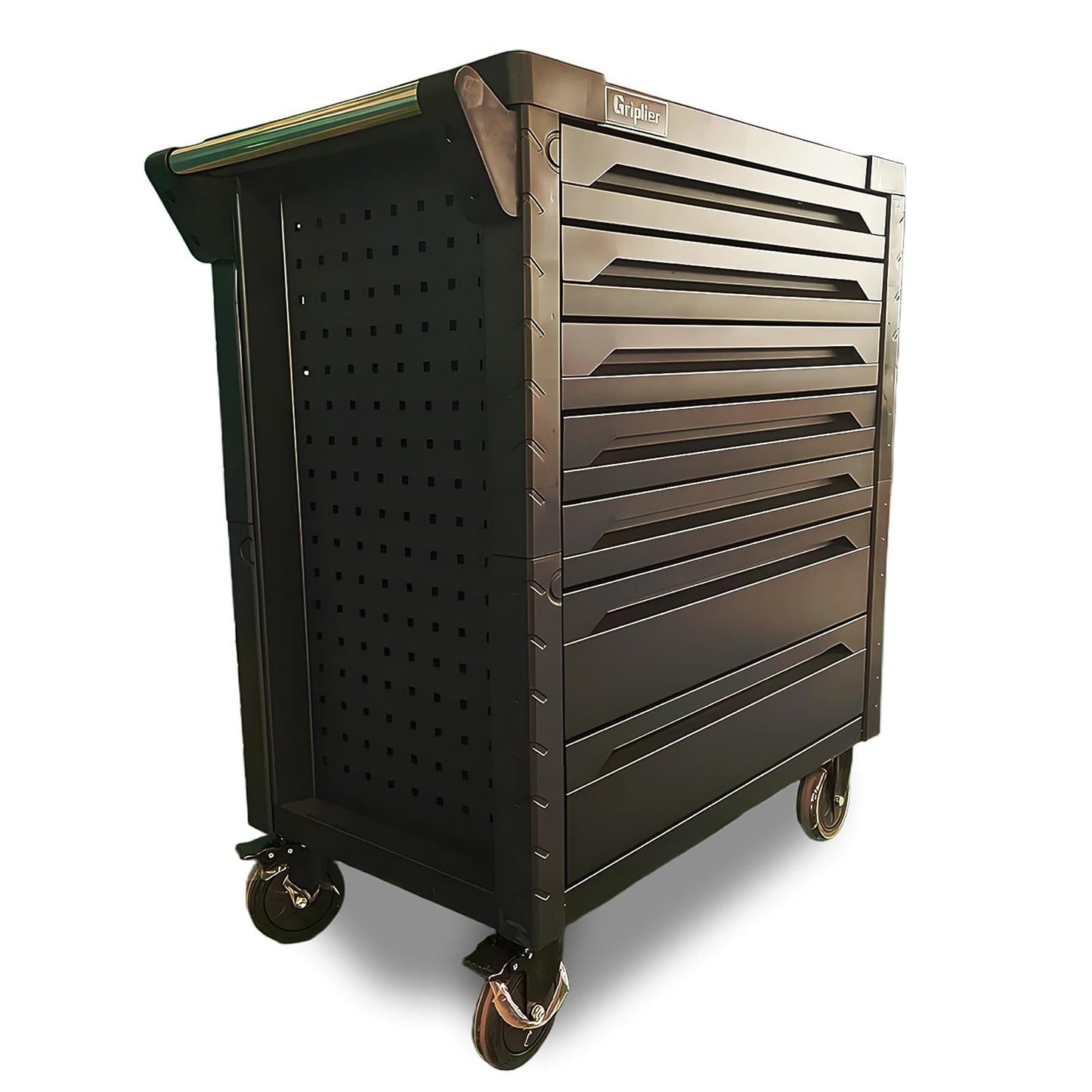 Griplier 7-Drawer Rolling Tool Chest,34.2W x 18.1D x 37.4H inches,Tool Storage Cabinet with Brake Wheels,Lock & Key for Garage, Warehouse,Repair Shop,Workshop