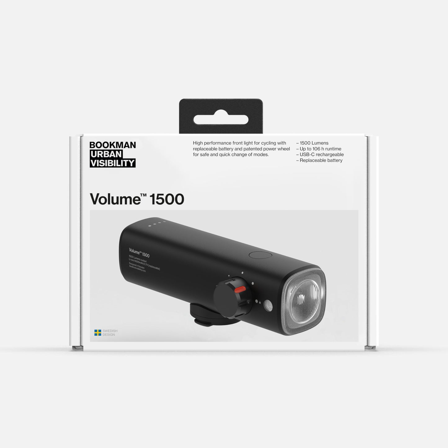 Bookman Urban Visibility Volume Front 1500 Black