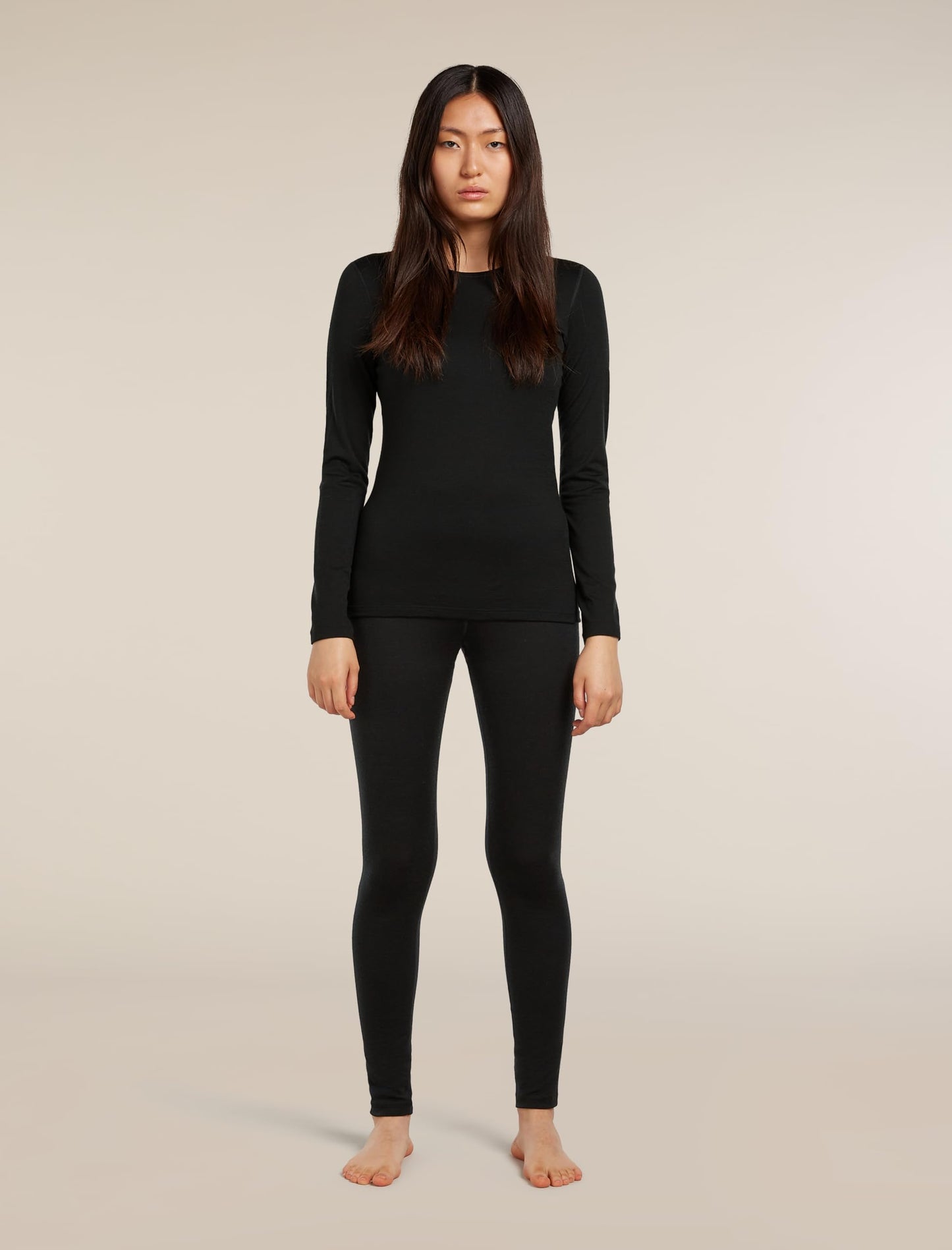 Icebreaker Women's Merino 200 Oasis Thermal Leggings - Black - Medium