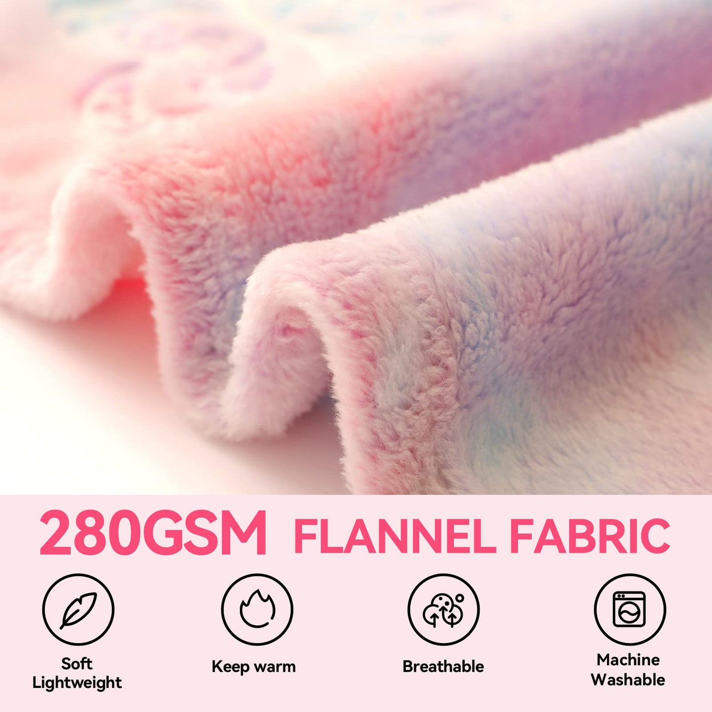 Anowpo Glow in The Dark Blanket Butterfly Gifts for Girls, Soft Blanket 3 4 5 6 7 8 9 10 11 12 Year Old Girl Gifts, Toddler Girls Toys Age 6-8,Grandkids Teens for Christmas Birthday Gifts, 50x60