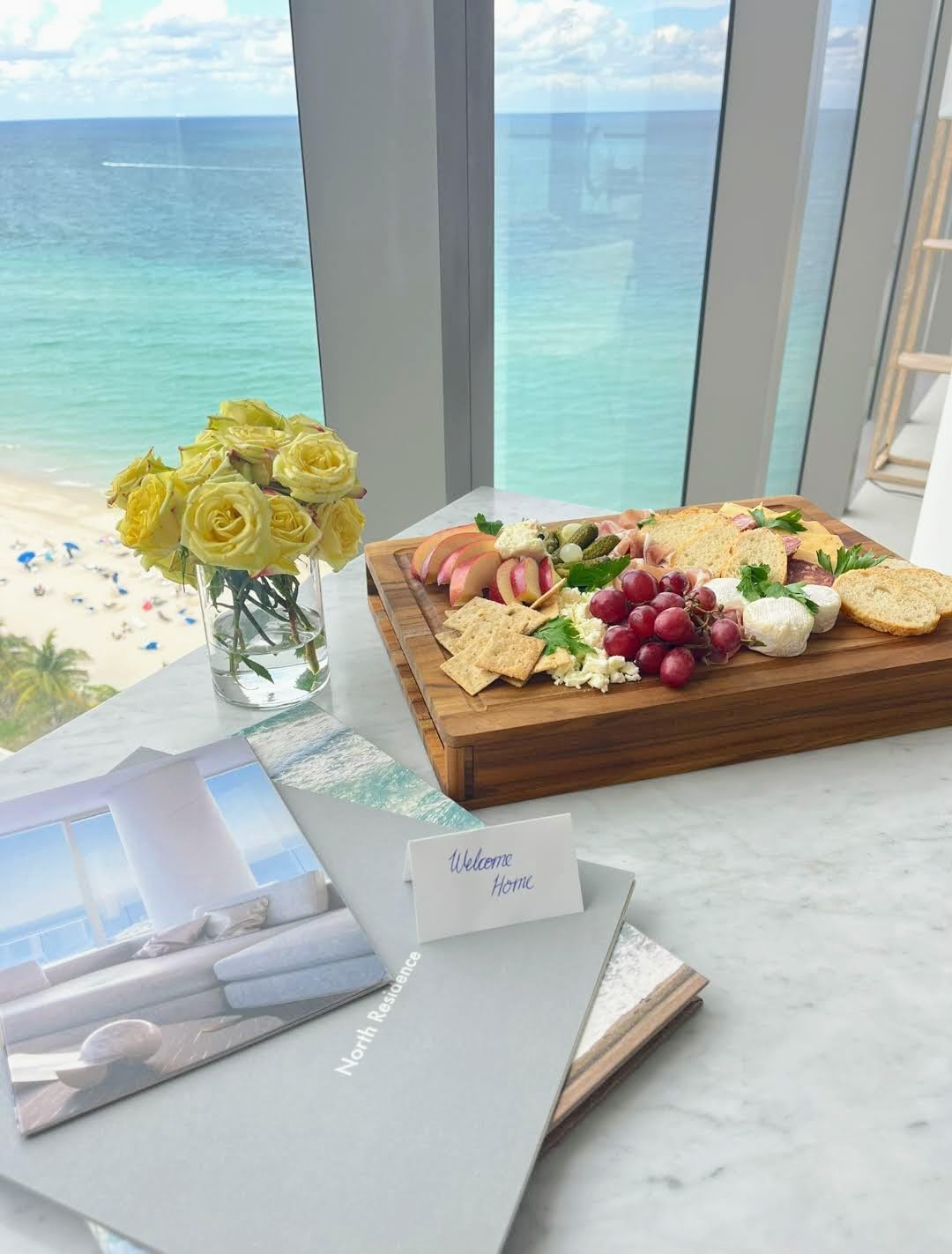 Latitude Board®- Original Chilled Charcuterie Board with a Built In Ice Pack. Premium Handcrafted Teak Wood Serving Board. 15inx11.5inx 2in