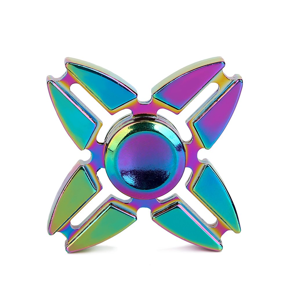 SCIONE Metal Fidget Spinner for Kid Adult, Sensory Hand Fidget Toy 7 Pack-Anxiety Toys Stress Relief Reducer-Party Favors, Gifts for Kids Birthday, Goodie Bag Stuffers, Classroom Prizes