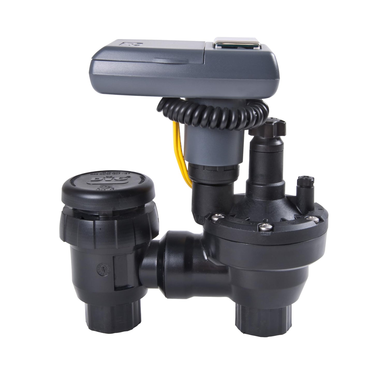 DIG LEIT 1 ASV.075 Solar Irrigation Controller with 3/4" Anti Siphon Valve | Solar-Powered, Smart Programming | Ideal for Drip & Sprinkler Systems in Residential & Commercial Irrigation (Weatherproof)