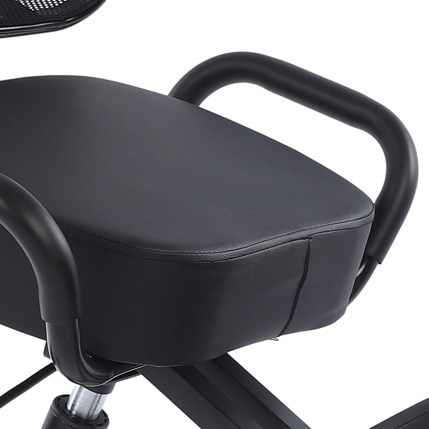 Ejoyous Kneeling Chair, Pneumatic Posture Correcting Knee Stool with Cushion Height Adjustable Rolling Orthopaedic Desk Stool for Banking Meeting Room Office Home Reception