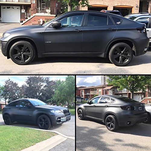 VViViD Black Matte Car Wrap Vinyl Roll with Air Release 3MIL-VViViD8 (20FT X 5FT)