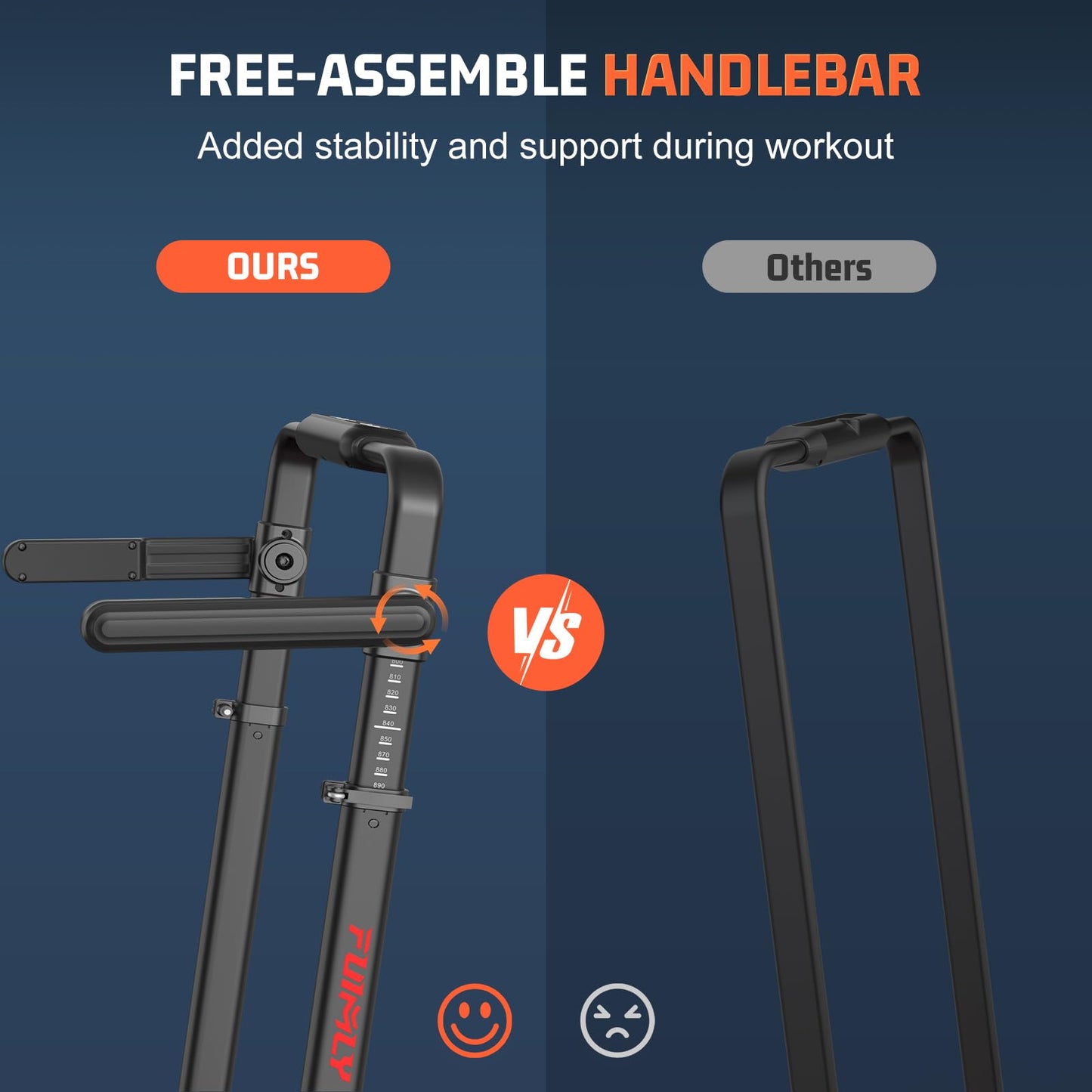 Walking Pad Treadmill with Removable Desk Workstation, 15% Incline Treadmill with Handle Bar, Foldable Treadmills Under Desk, Adjustable Height, 400 lbs+ Capacity, Walking or Running for Home Office