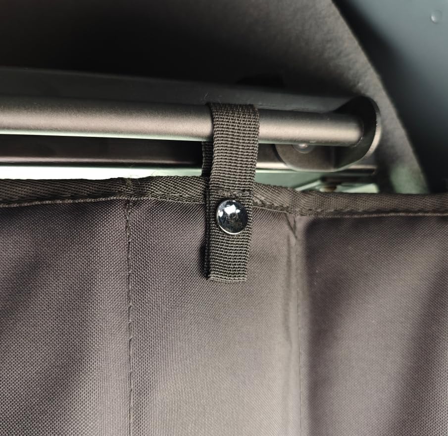 VANNCAMP Privacy Cab Curtain for Mercedes-Benz Sprinter High Roof Van, 2007-Current, Divider Screen for Cab & Living Quarters, Magnetic Closure, Without Curtain Rod